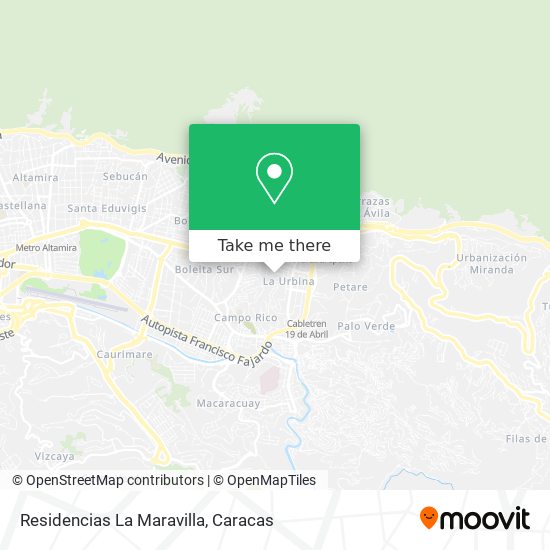 Residencias La Maravilla map