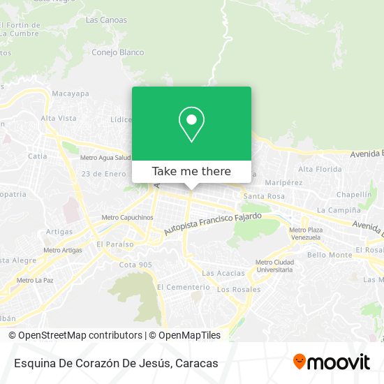 Esquina De Corazón De Jesús map