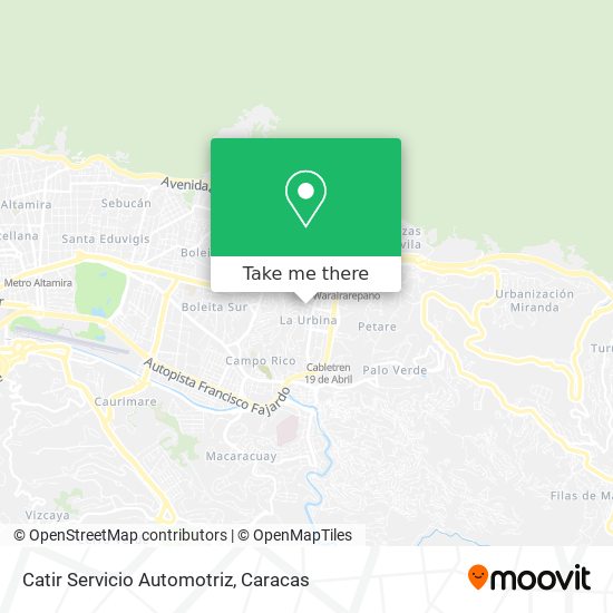 Catir Servicio Automotriz map