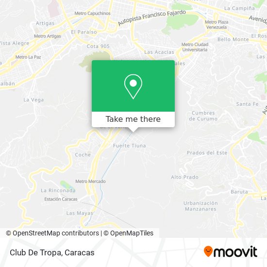 Club De Tropa map