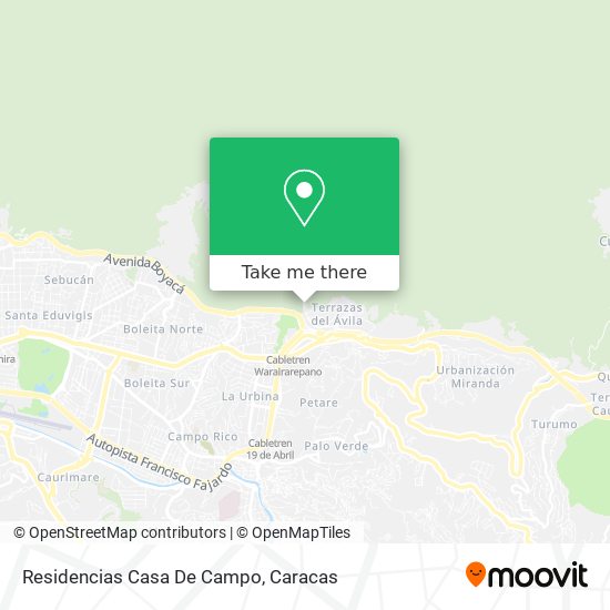 Mapa de Residencias Casa De Campo