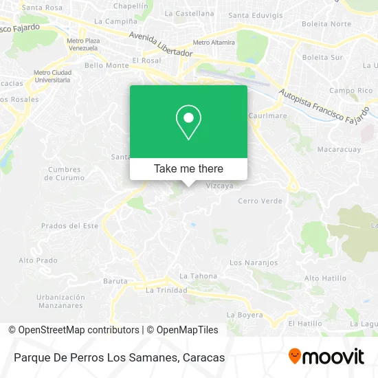 Parque De Perros Los Samanes map