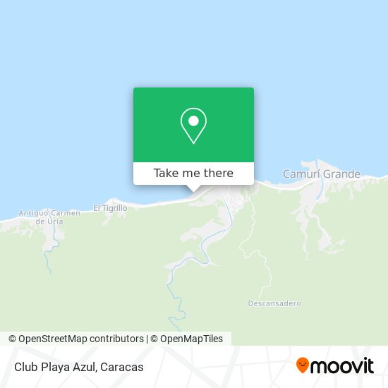 Club Playa Azul map