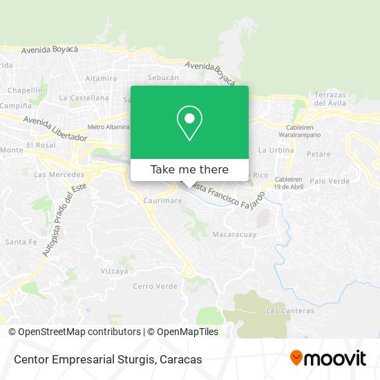 Mapa de Centor Empresarial Sturgis