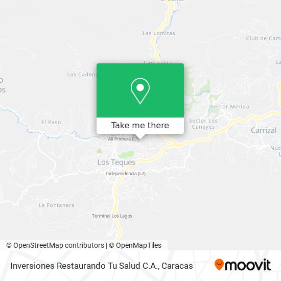 Inversiones Restaurando Tu Salud C.A. map