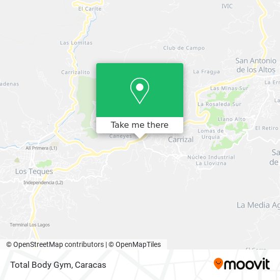 Total Body Gym map