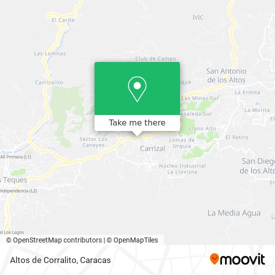 Altos de Corralito map
