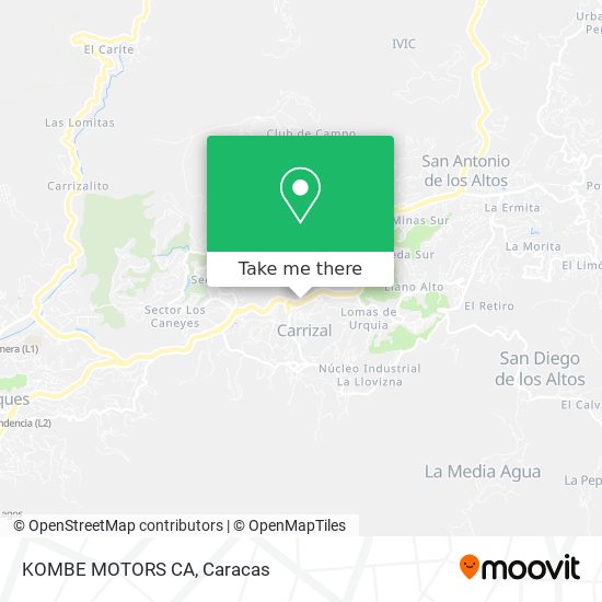 KOMBE MOTORS CA map