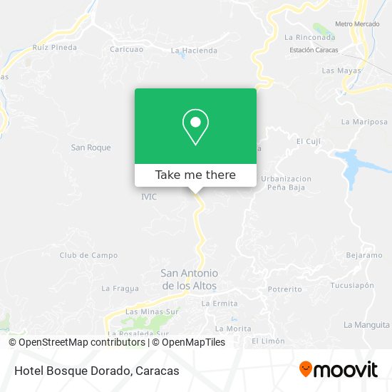 Hotel Bosque Dorado map