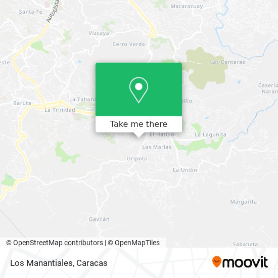 Los Manantiales map