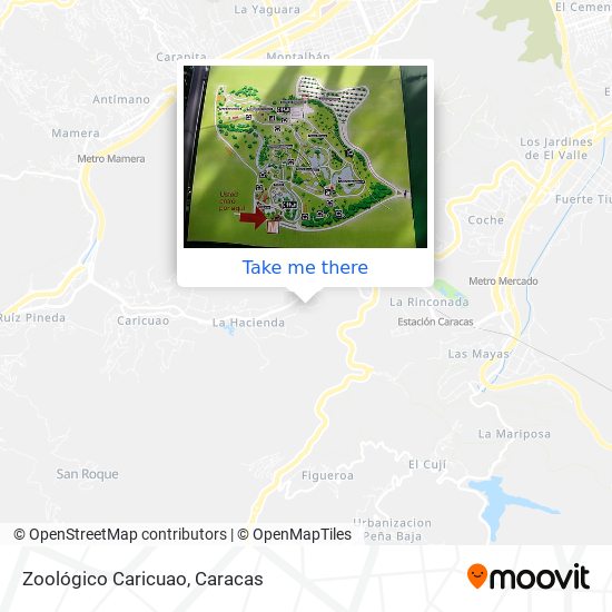 Zoológico Caricuao map