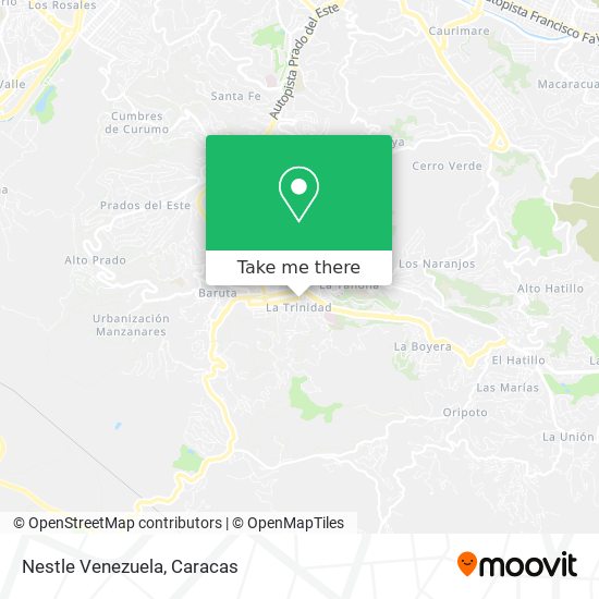 Nestle Venezuela map