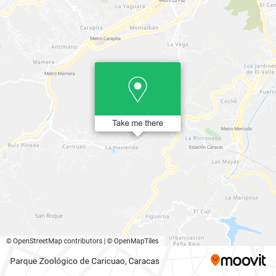 Parque Zoológico de Caricuao map