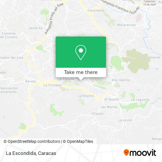 La Escondida map