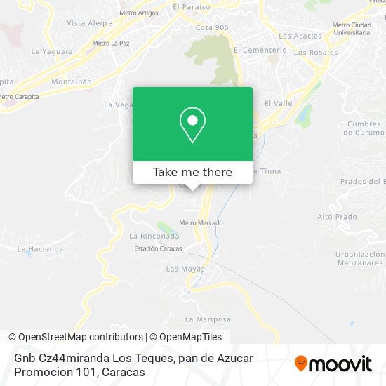 Gnb Cz44miranda Los Teques, pan de Azucar Promocion 101 map