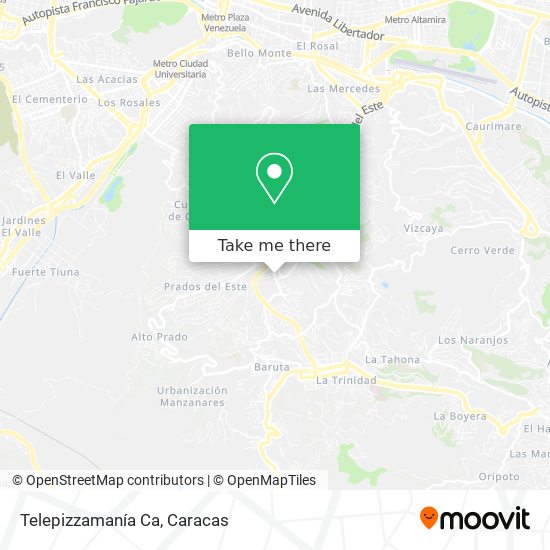 Mapa de Telepizzamanía Ca