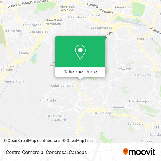 Mapa de Centro Comercial Concresa