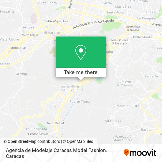 Agencia de Modelaje Caracas Model Fashion map