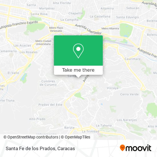 Mapa de Santa Fe de los Prados