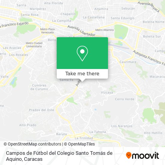 Campos de Fútbol del Colegio Santo Tomás de Aquino map