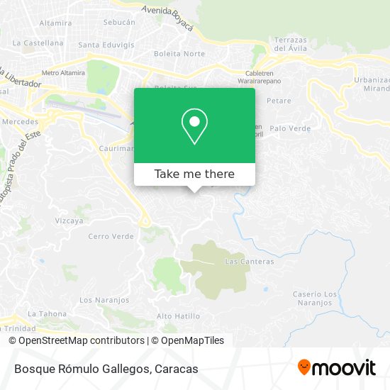 Mapa de Bosque Rómulo Gallegos