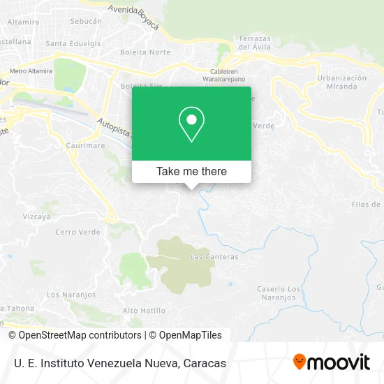 Mapa de U. E. Instituto Venezuela Nueva