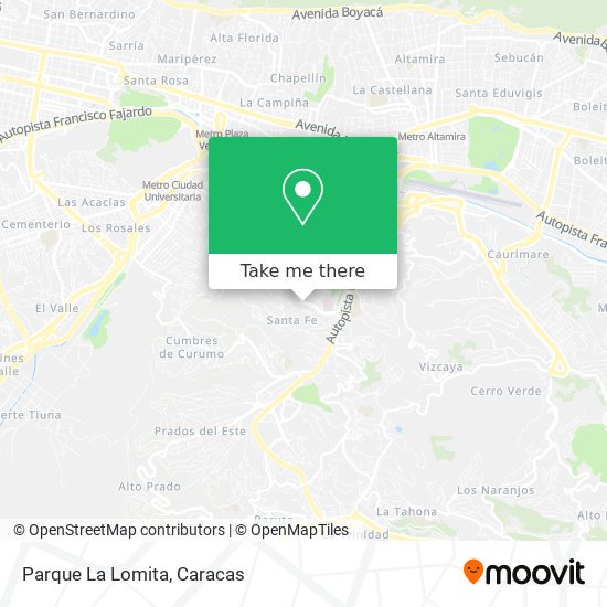Mapa de Parque La Lomita