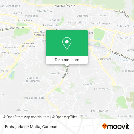 Embajada de Malta map