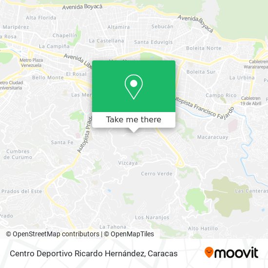 Centro Deportivo Ricardo Hernández map