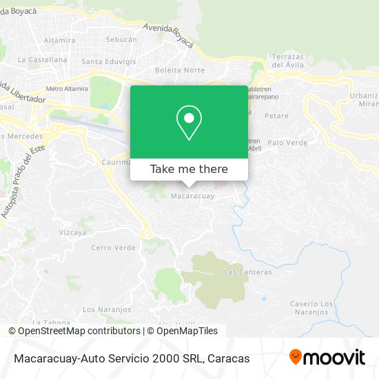 Macaracuay-Auto Servicio 2000 SRL map