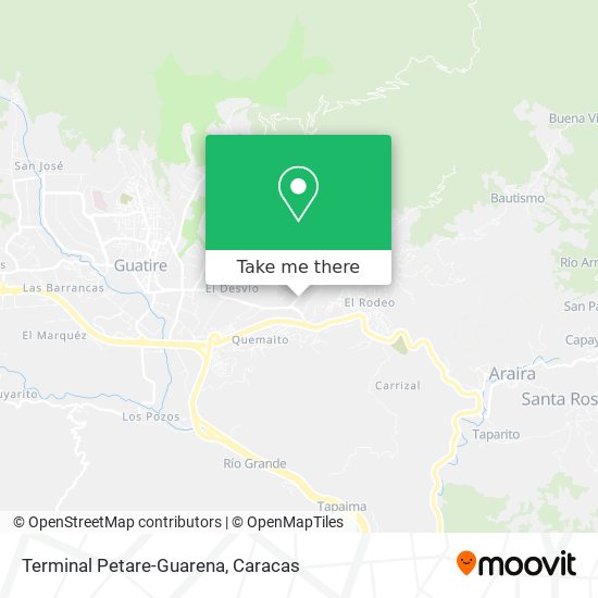 Terminal Petare-Guarena map