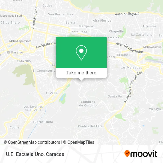 U.E. Escuela Uno map