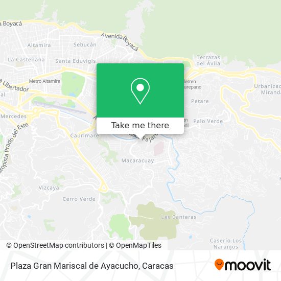 Mapa de Plaza Gran Mariscal de Ayacucho