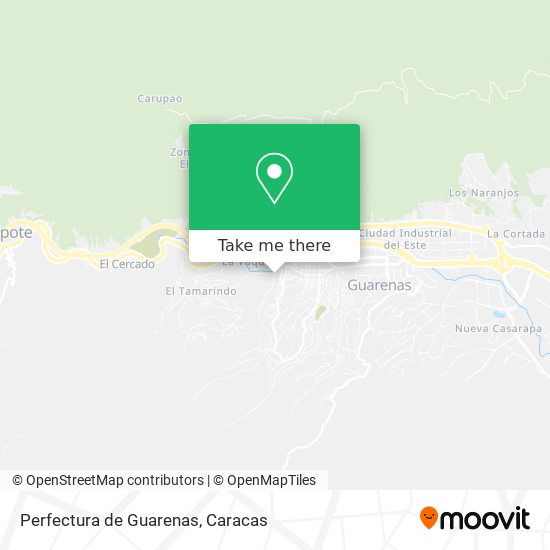 Perfectura de Guarenas map