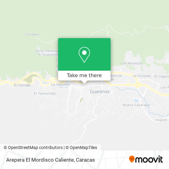 Arepera El Mordisco Caliente map