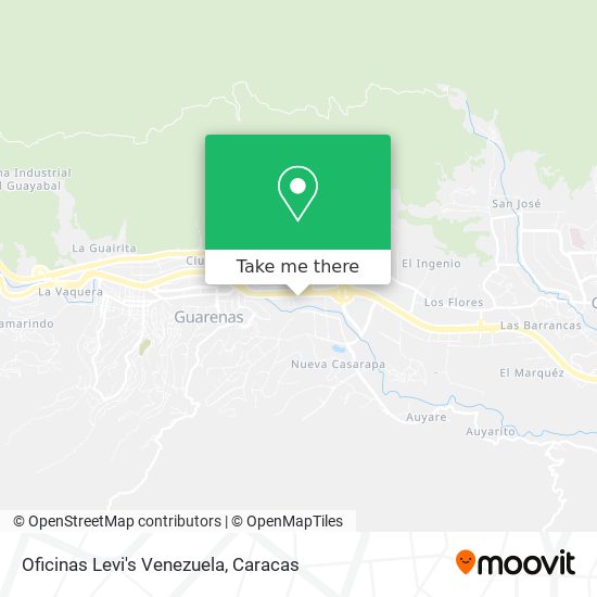Oficinas Levi's Venezuela map