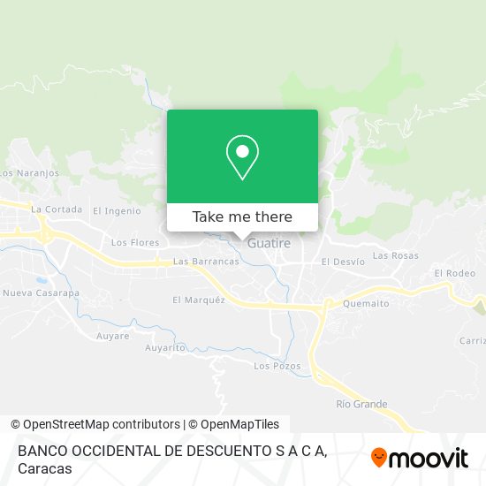 BANCO OCCIDENTAL DE DESCUENTO S A C A map