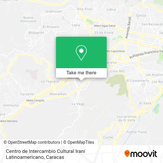 Mapa de Centro de Intercambio Cultural Iraní Latinoamericano