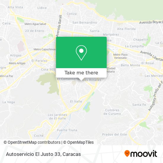 Autoservicio El Justo 33 map
