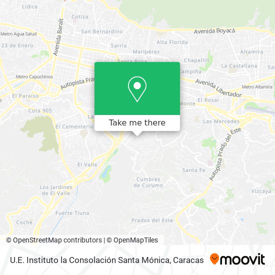 U.E. Instituto la Consolación Santa Mónica map