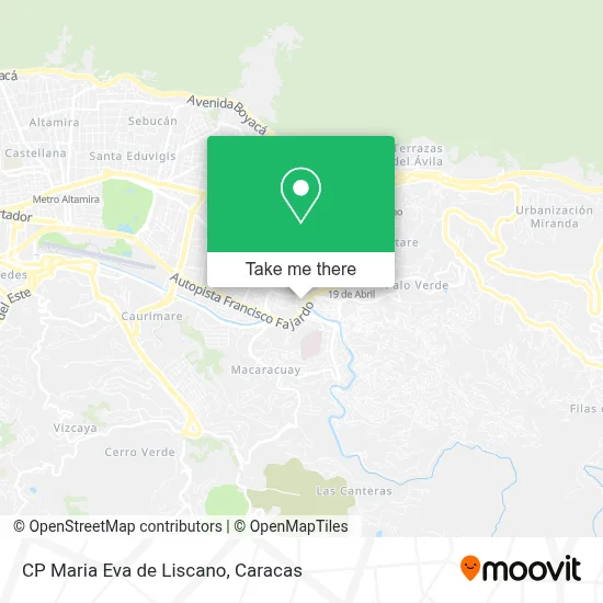 CP Maria Eva de Liscano map