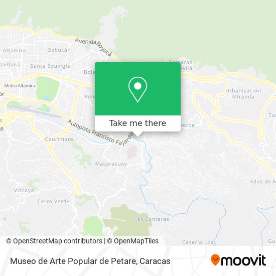 Mapa de Museo de Arte Popular de Petare