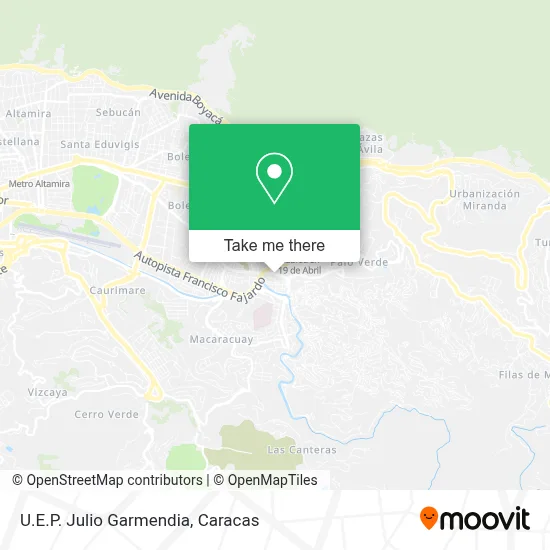 U.E.P. Julio Garmendia map