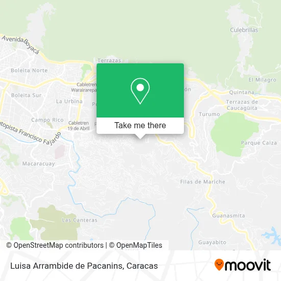 Luisa Arrambide de Pacanins map