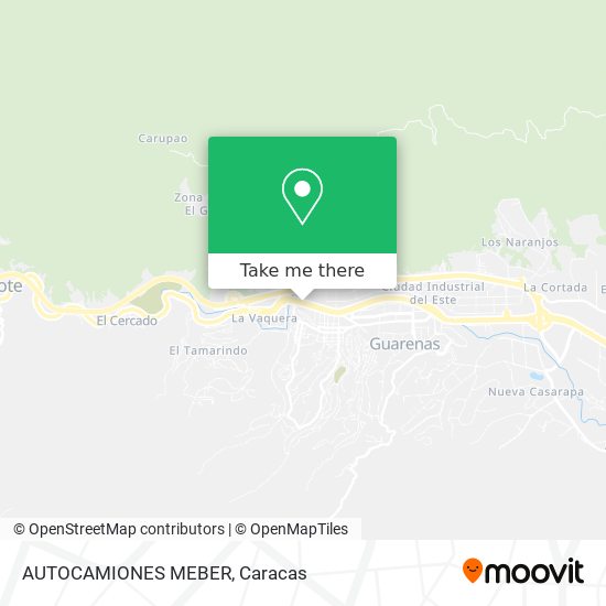 Mapa de AUTOCAMIONES MEBER