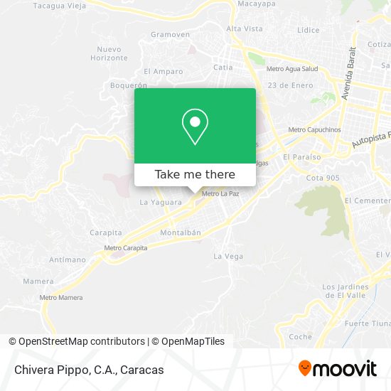 Chivera Pippo, C.A. map