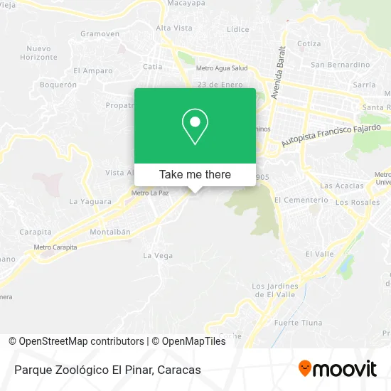 Mapa de Parque Zoológico El Pinar