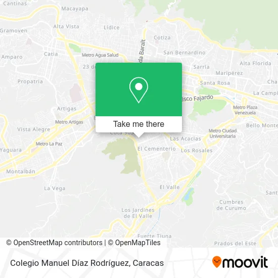 Colegio Manuel Díaz Rodríguez map