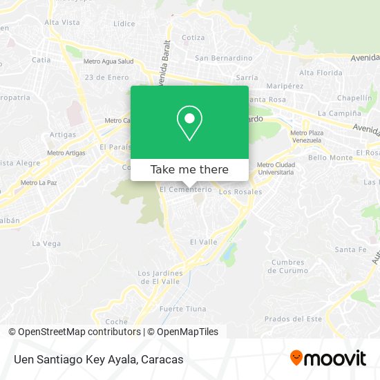 Uen Santiago Key Ayala map