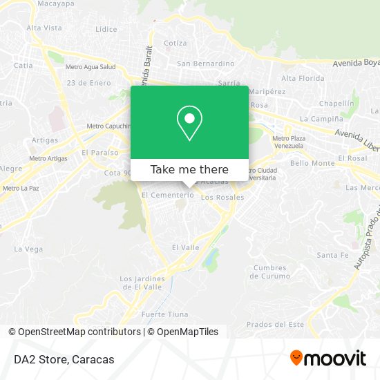 Mapa de DA2 Store